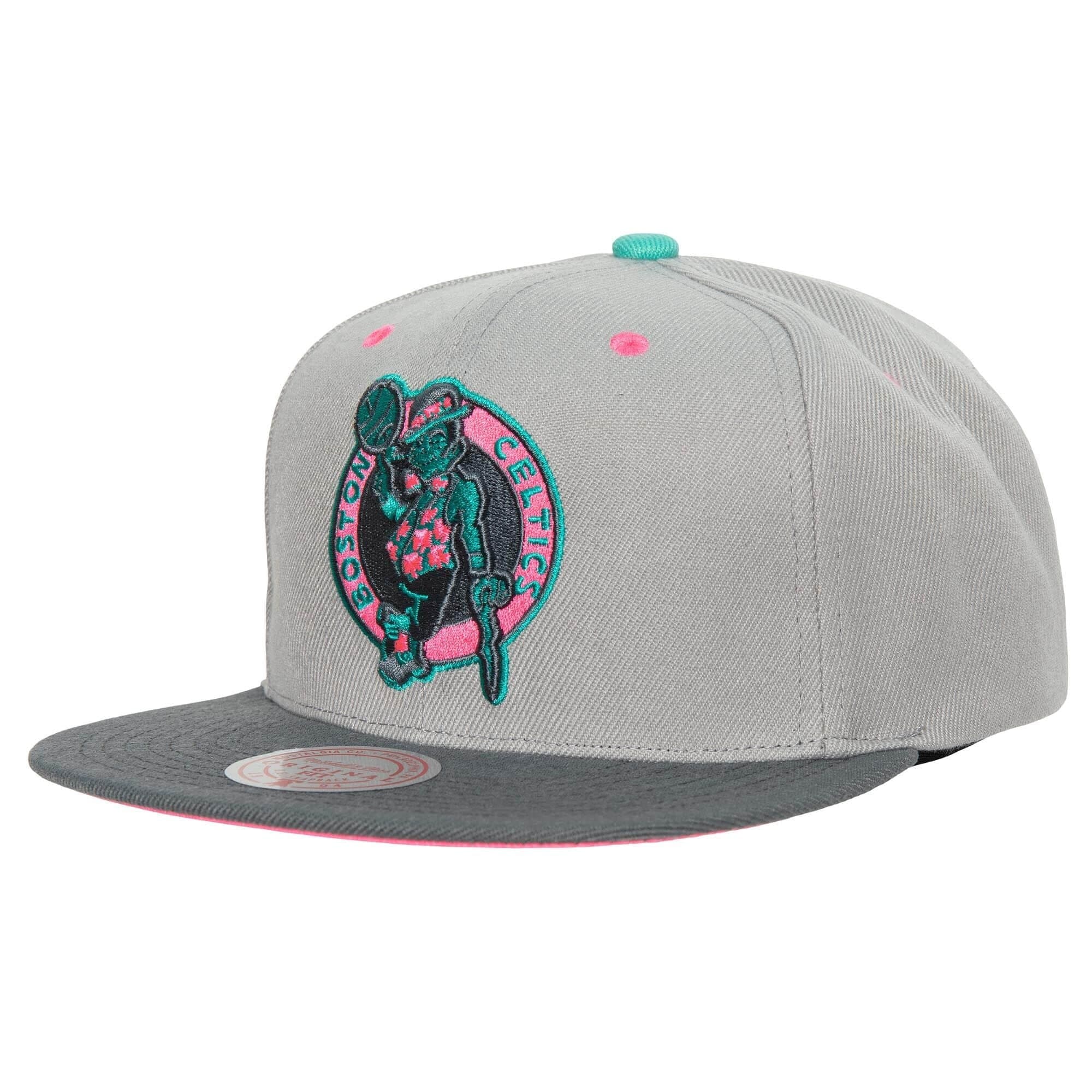 Mitchell-Ness-Grey-Wolf-Mags-Snapback-Boston-Celtics-Hat-2