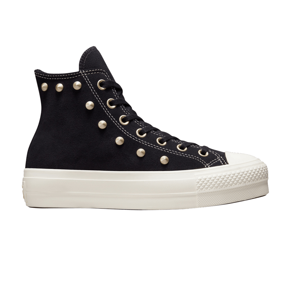 Converse Wmns Chuck Taylor All Star Lift Platform High 'Studs - Black Light Gold'