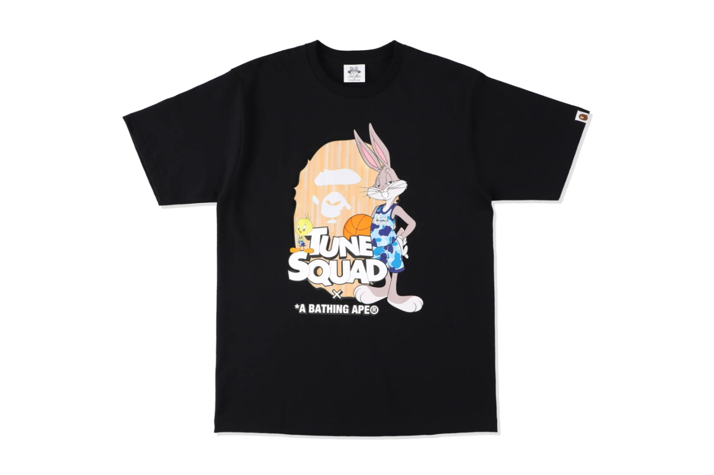 Футболка BAPE x Space Jam Ape Head Tee Black