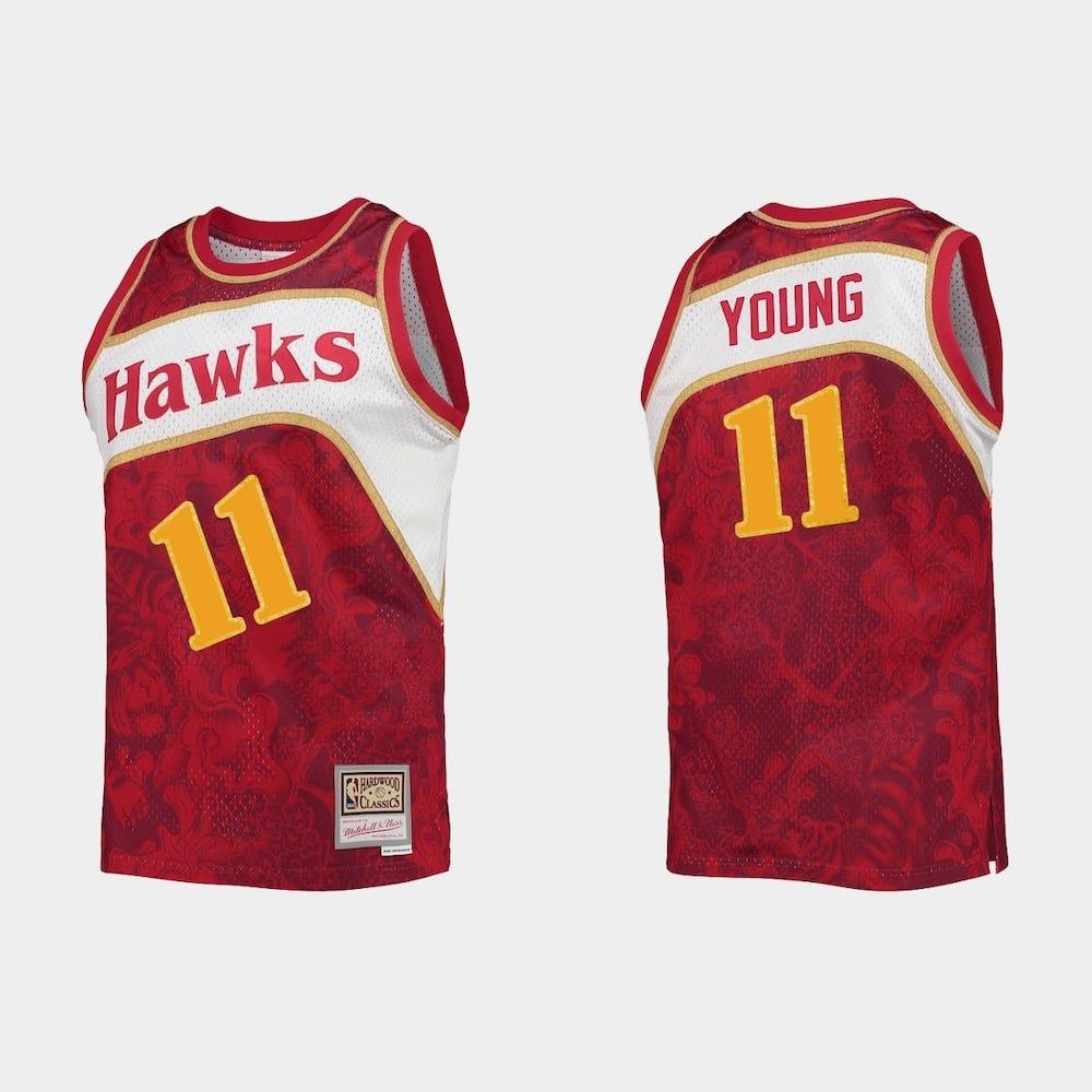 Atlanta-Hawks-11-Trae-Young-Lunar-New-Year-Limited-Red-Jersey
