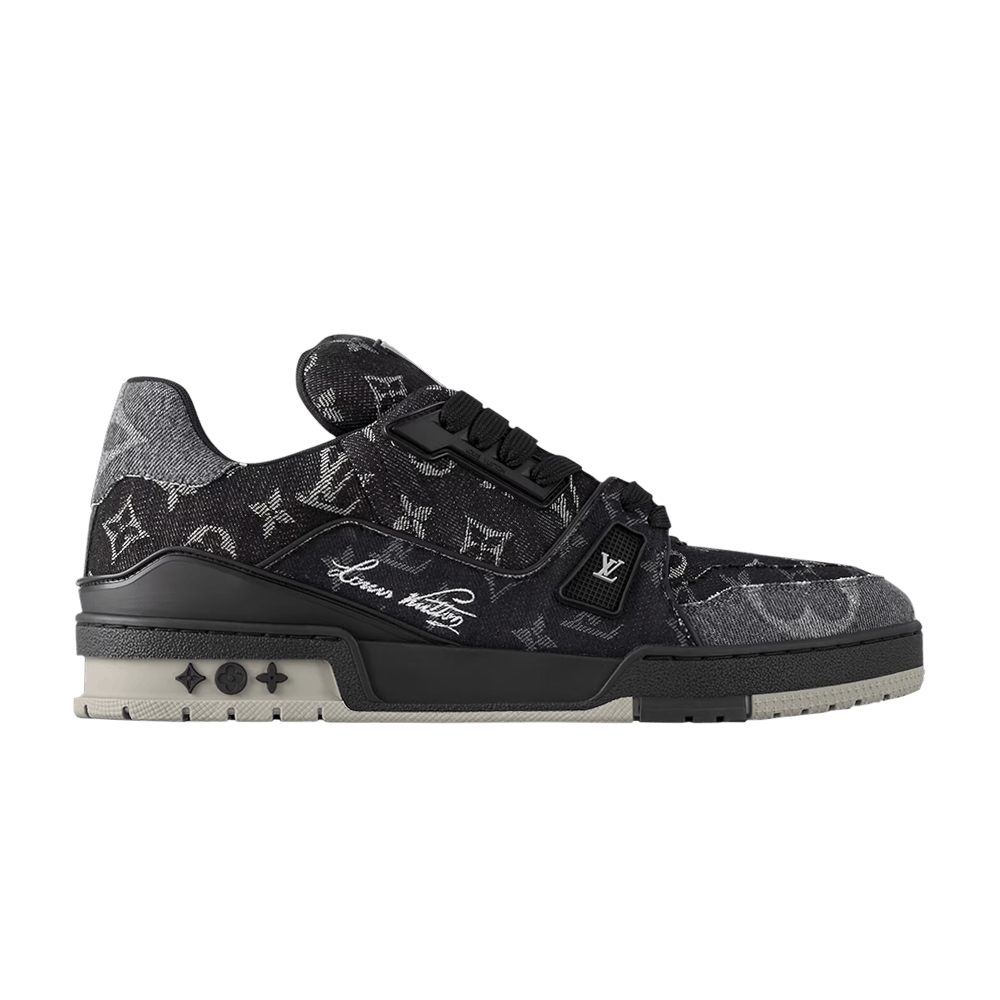 Кроссовки Louis Vuitton Trainer 'Black Monogram Denim'