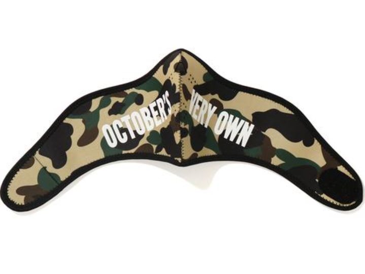 Маска BAPE x OVO 1st Camo Mask Yellow