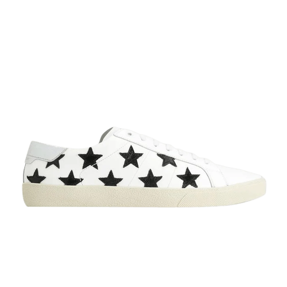 Krossovki-Saint-Laurent-SL-06-Metallic-California-Low-Black-Stars