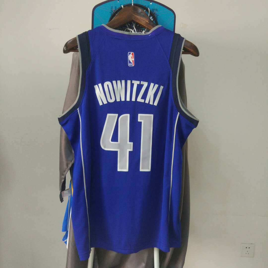 Баскетбольная джерси 2017-18 Dirk Nowitzki Dallas Mavericks #41 Icon Royal