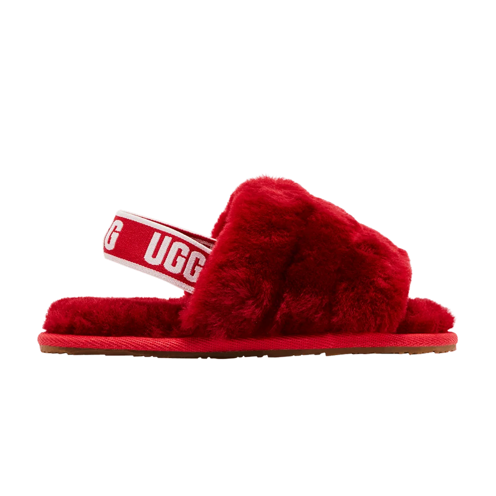 Кроссовки UGG Fluff Yeah Slide Toddler 'Ribbon Red'