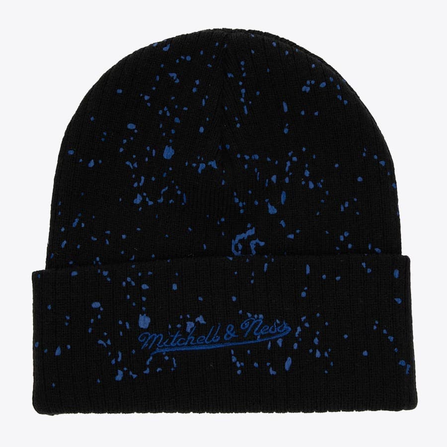 Шапка Mitchell & Ness Black Denver Nuggets Vintage Nep Cuffed Knit Hat