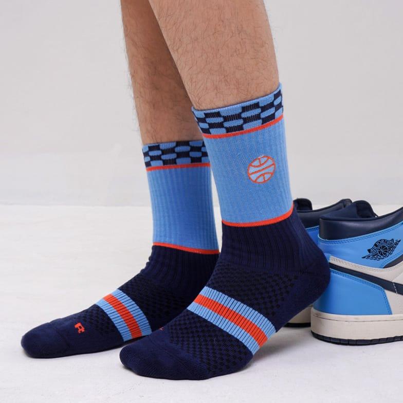 Спортивные носки Ehot Checkers Blue Crew Socks