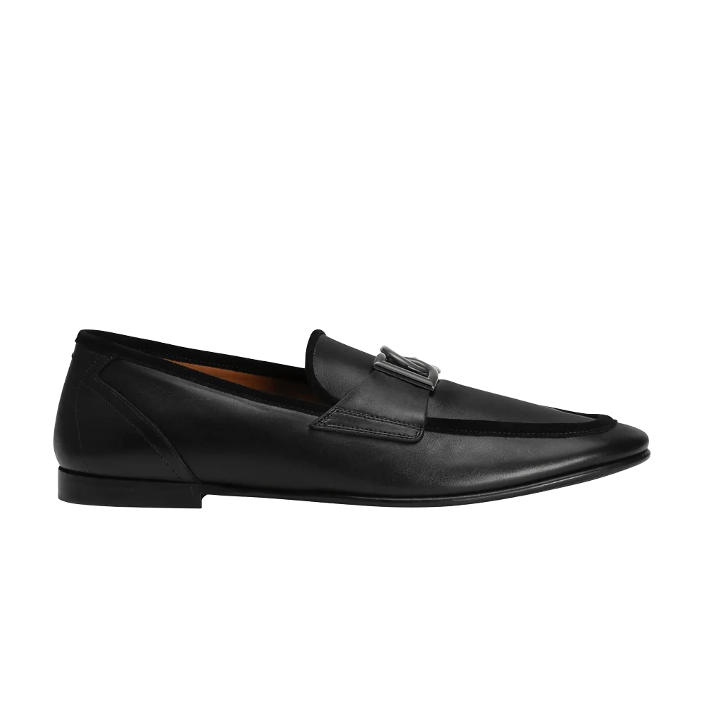 Krossovki-Saint-Laurent-Dolce-Gabbana-Logo-Plaque-Loafer-Black