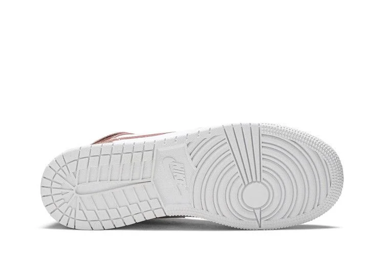 Кроссовки Air Jordan 1 Mid GS 'White Rose Gold'