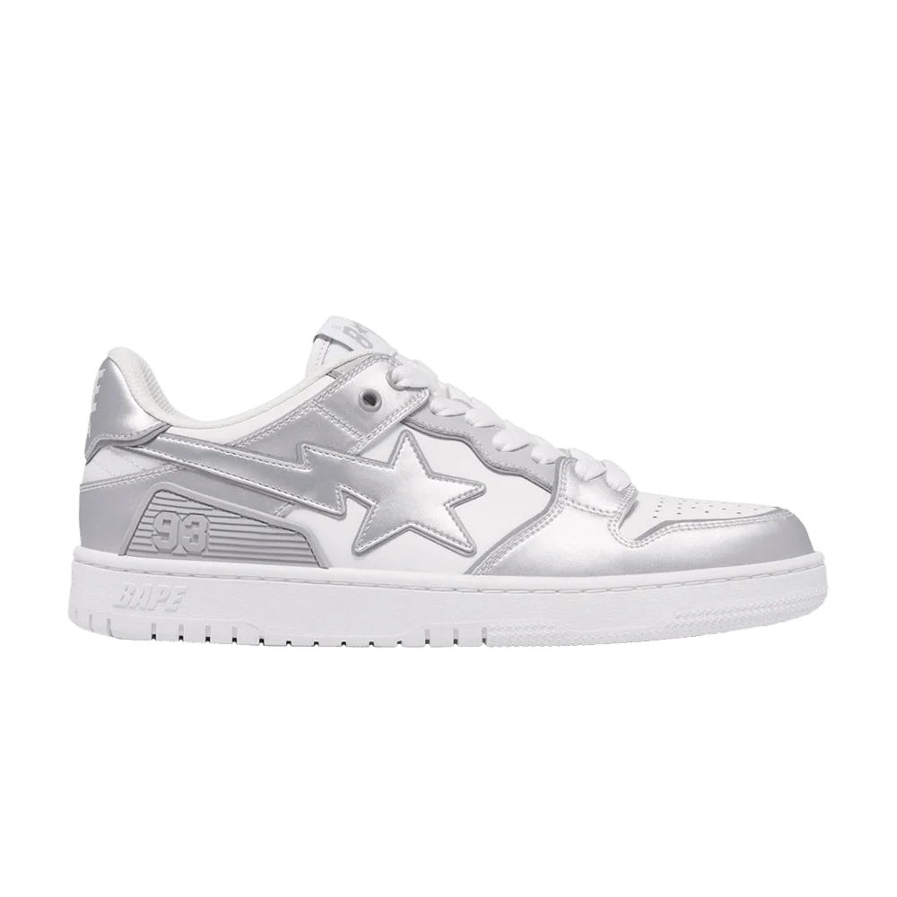 Krossovki-BAPE-Sk8-Sta-4-Silver-White
