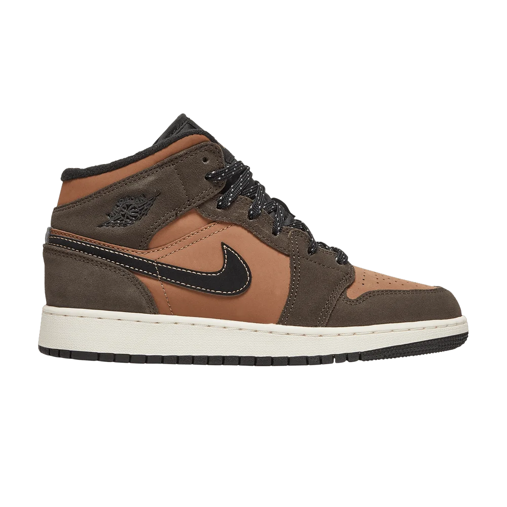 Krossovki-Air-Jordan-1-Mid-SE-GS-Earth-Tone