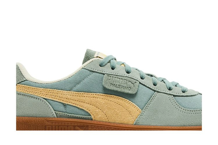 Кроссовки Puma Palermo Weathered 'Green Moon Sunny Yellow'