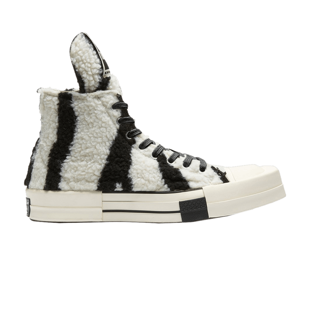 Кроссовки Converse x Rick Owens DRKSHDW TURBODRK Chuck 70 High 'Zebra'