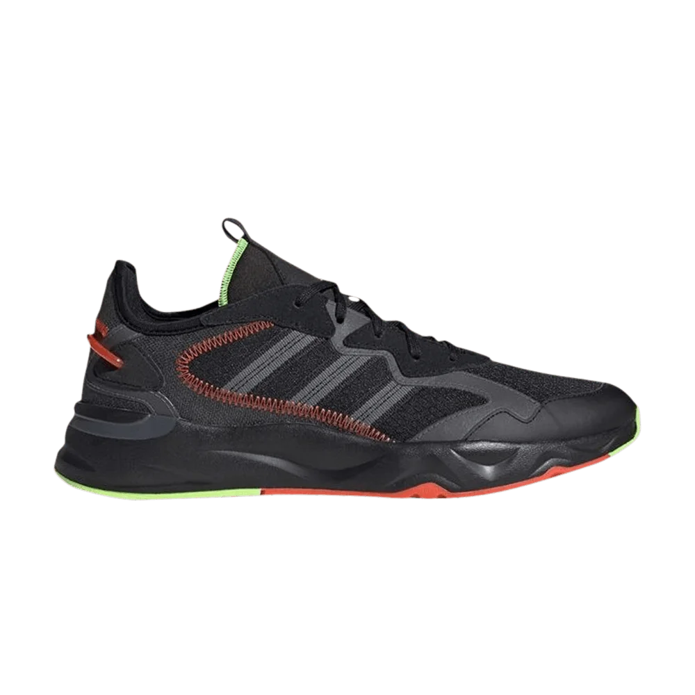 Krossovki-Adidas-Futureflow-Black-Red-Fluorescent