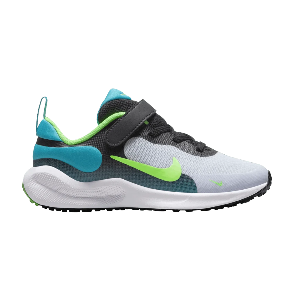 Кроссовки Nike Revolution 7 PS 'Football Grey Green Strike'