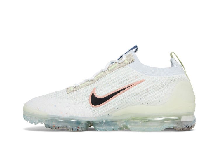 Кроссовки Nike Air VaporMax 2021 Flyknit 'Mismatched Swoosh - White'