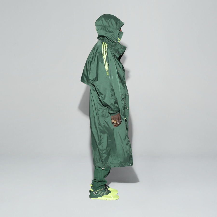 Куртка adidas Ivy Park Wind Jacket (Gender Neutral) Dark Green/Hi-Res Yellow