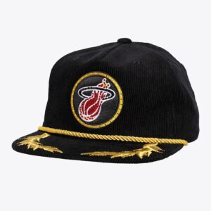 Mitchell-Ness-x-DANNIJO-Black-Miami-Heat-Snapback-Hat-300x300