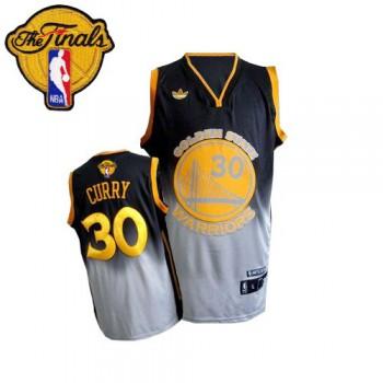 Баскетбольная джерси 2015 Curry #30 Black Grey Fadeaway Fashion