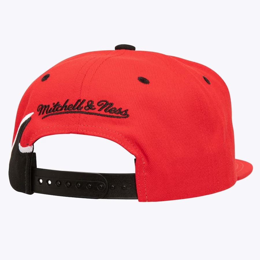 Бейсболка Mitchell & Ness Red Detroit Red Wings Vintage Hockey Rising Tide OG Snapback Hat