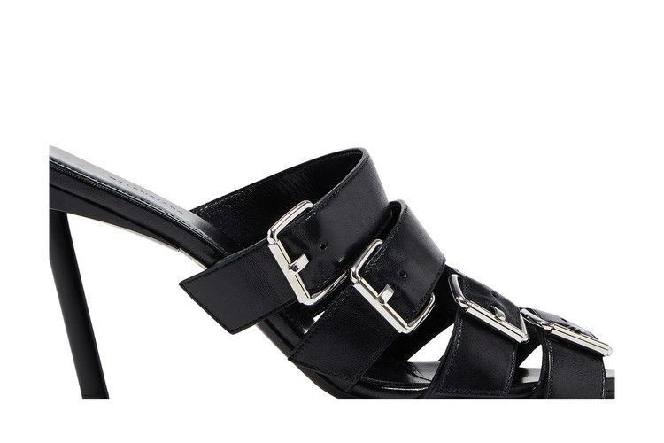 Сандалии Balenciaga Wmns Buckle Strap Sandal 'Black Silver'