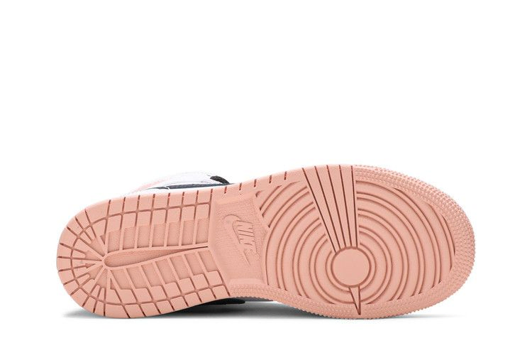 Кроссовки Air Jordan 1 Mid GS 'White Arctic Orange'