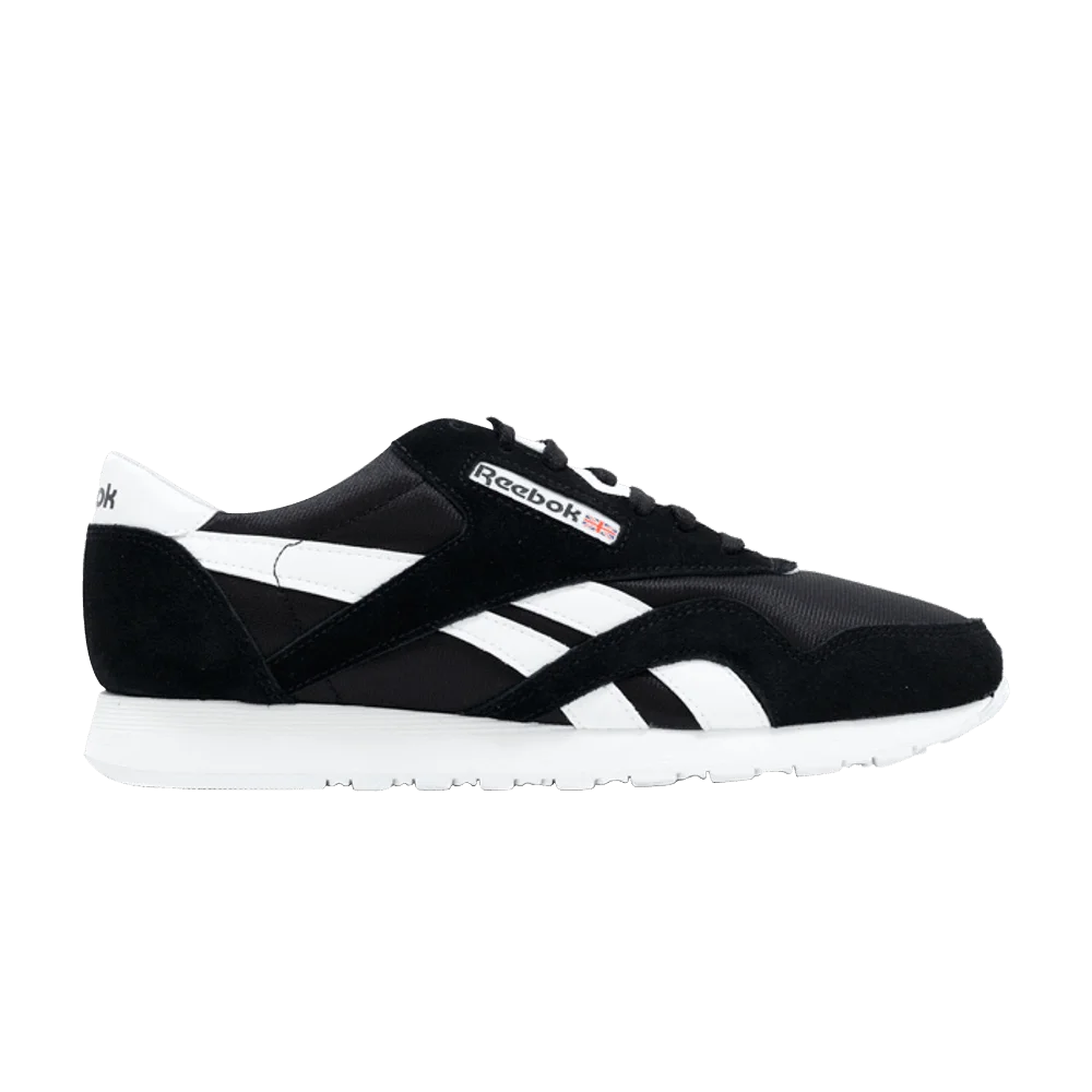 Кроссовки Reebok Classic Leather Nylon 'Black White'