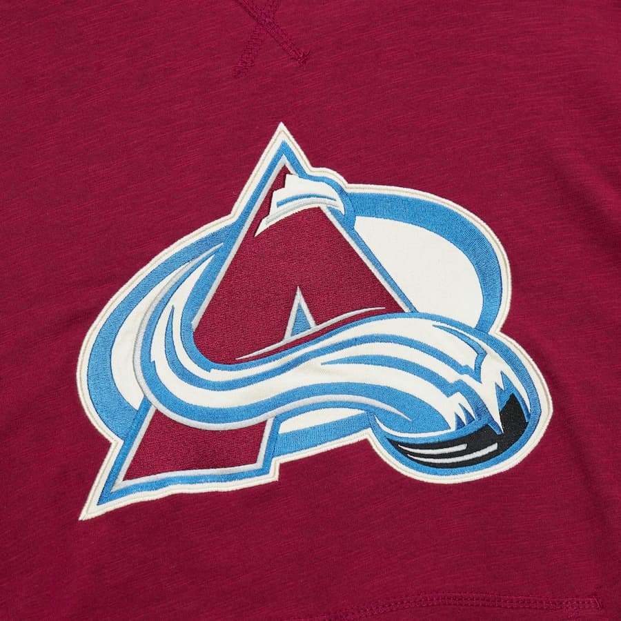 Худи Mitchell & Ness Burgundy Colorado Avalanche Legendary Slub Pullover Hoodie