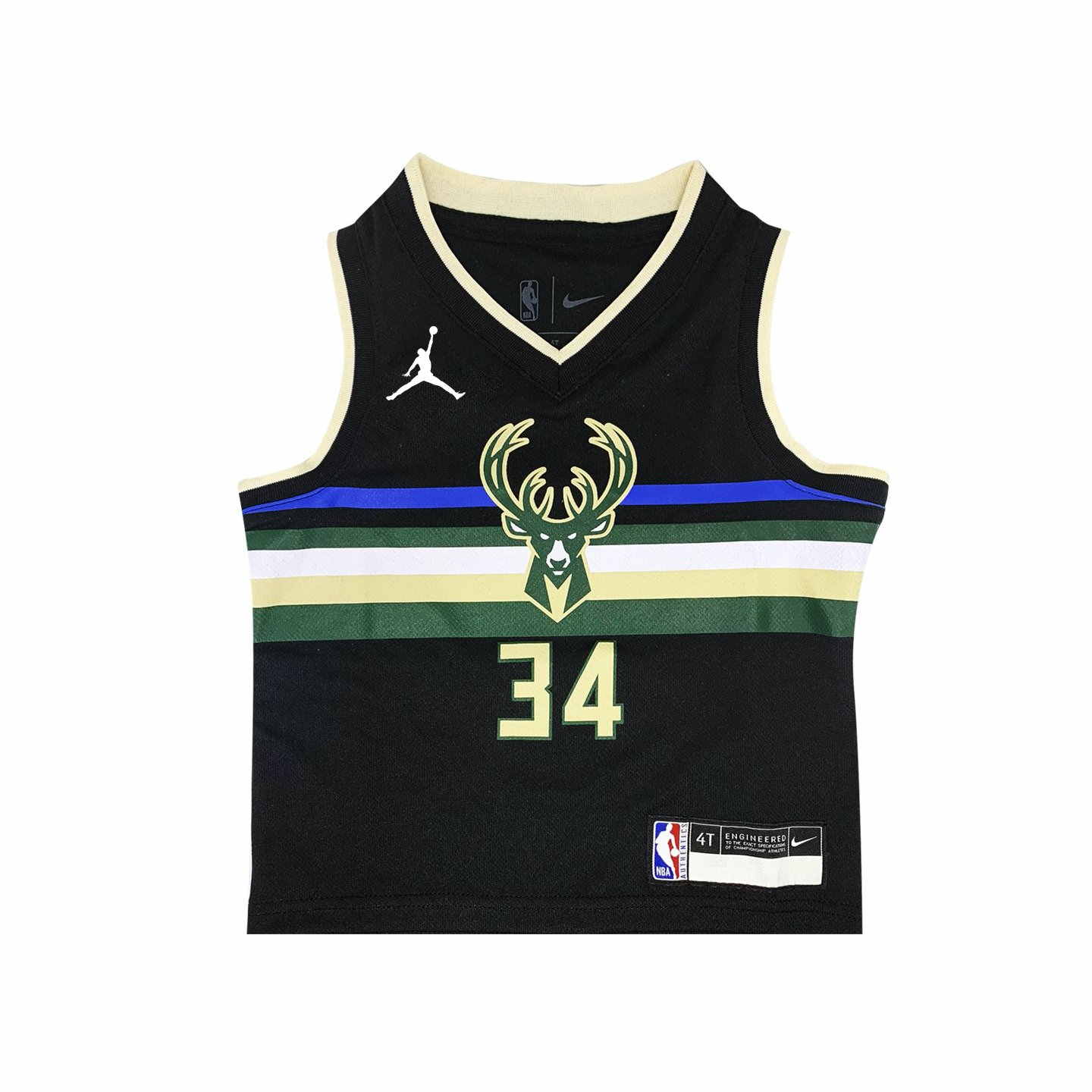 Баскетбольная джерси Nike Giannis Antetokounmpo Milwaukee Bucks 2021 Statement Edition Toddler NBA Jersey