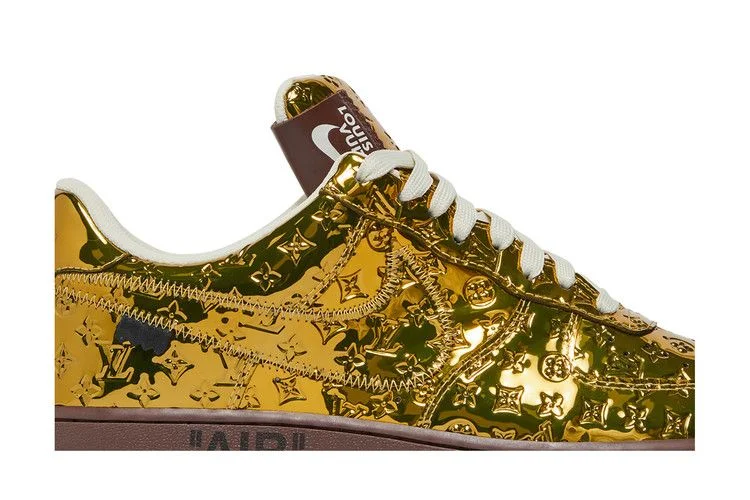 Кроссовки Louis Vuitton x Nike Air Force 1 Low 'Metallic Gold'