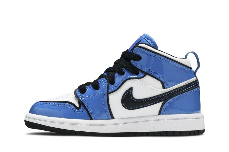 Кроссовки Air Jordan 1 Mid SE PS 'Signal Blue'