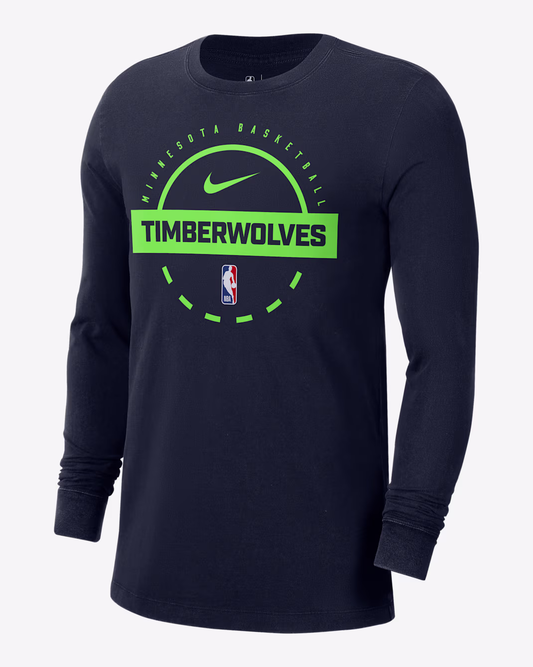 Мужской лонгслив Nike NBA Minnesota Timberwolves College Navy
