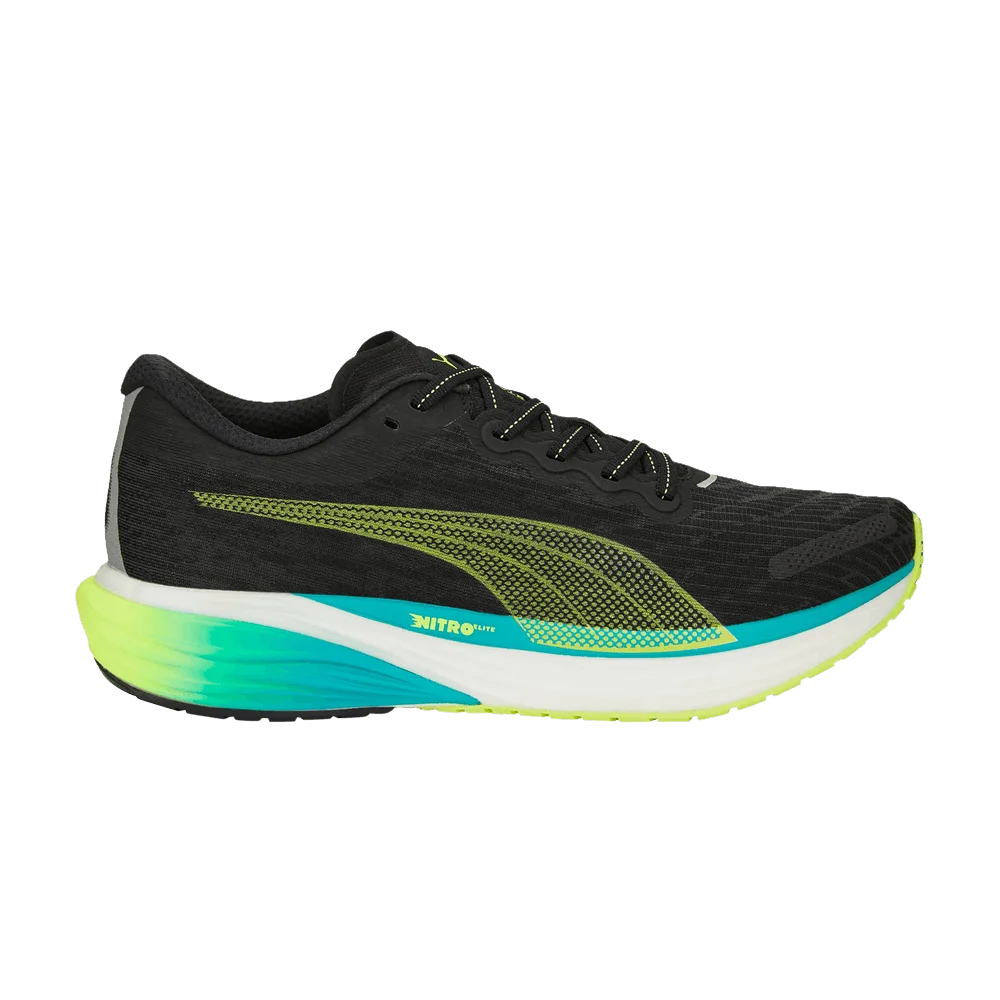 Кроссовки Puma Deviate Nitro 2 'Black Deep Aqua Lime'