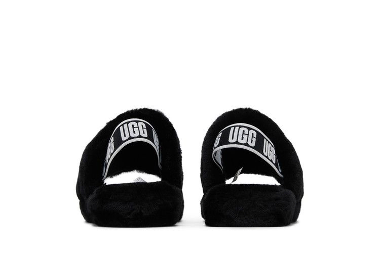 Кроссовки UGG Fluff Yeah Slide Kids 'Black'