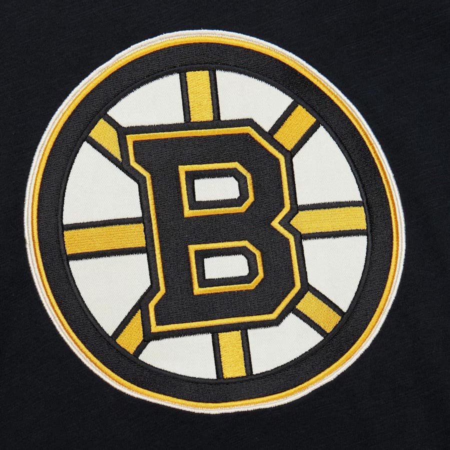Худи Mitchell & Ness Black Boston Bruins Legendary Slub Pullover Hoodie