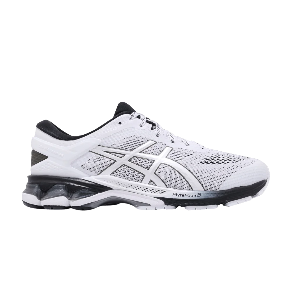 Кроссовки Asics Gel Kayano 26 'White Black'