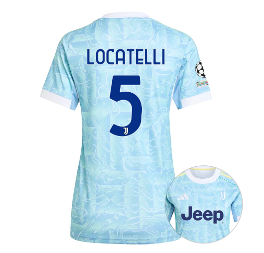 Женское футбольное джерси JUVENTUS away jersey 25/26 LOCATELLI 5