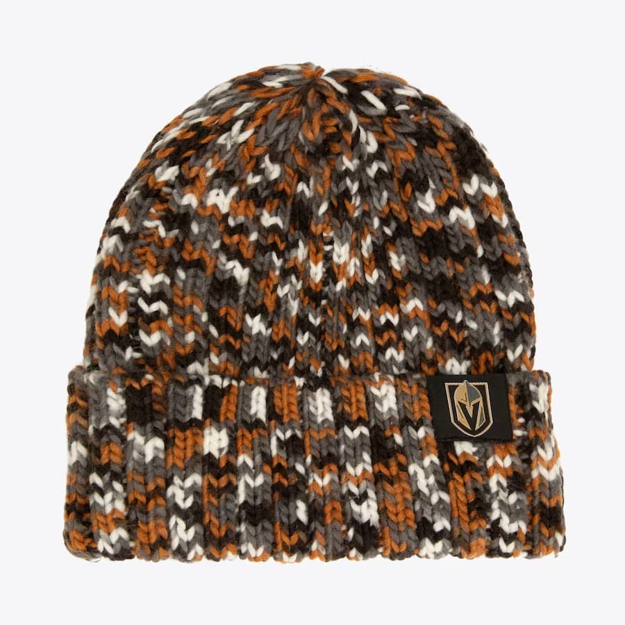 Шапка Mitchell & Ness Black Vegas Golden Knights GMA Cuffed Knit Hat