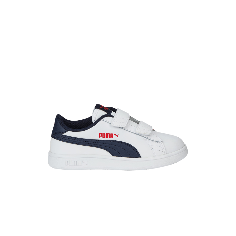 Кроссовки Puma Smash v2 Leather Little Kid 'White Peacoat'