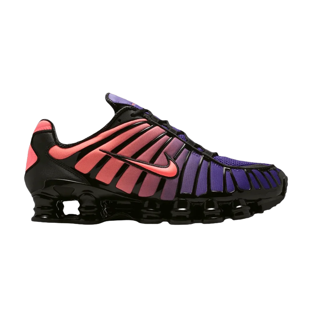 Krossovki-Nike-Shox-TL-Court-Purple-Hot-Lava