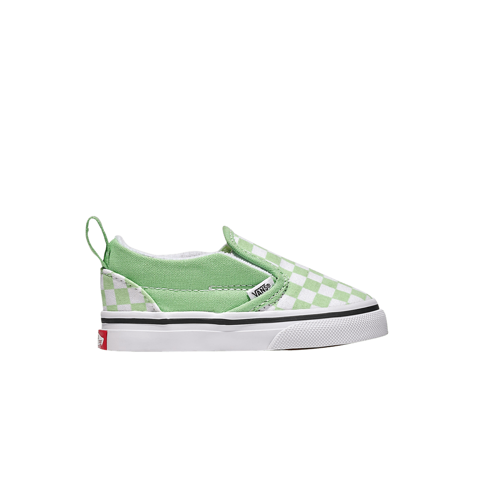Кроссовки Vans Classic Slip-On V Toddler 'Checkerboard - Pistachio Green'