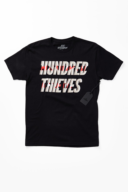 Футболка 100 Thieves Glitch Tee Black