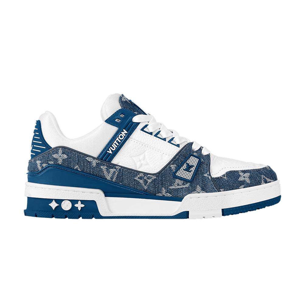 Кроссовки Louis Vuitton Wmns Trainer 'Monogram Denim - Light Blue'