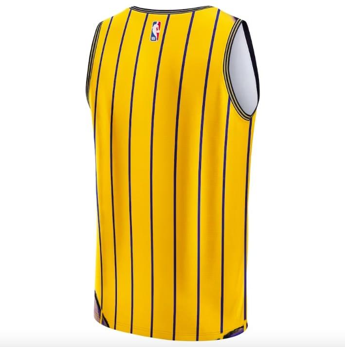 Баскетбольная джерси Indiana Pacers NBA & KidSuper Studios by Fanatics Hometown Gold Jersey