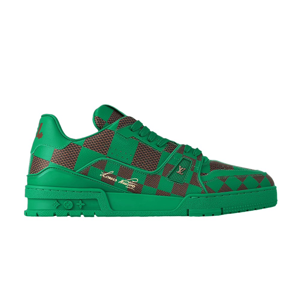 Кроссовки Louis Vuitton Trainer 'Damier Pop - Green'
