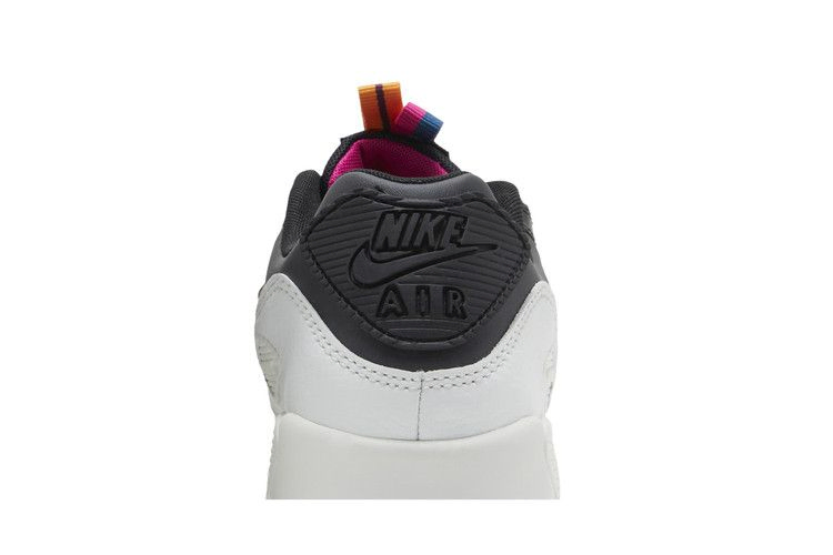Кроссовки Nike Air Max 90 Leather SE GS 'Off Noir Metallic Pewter'
