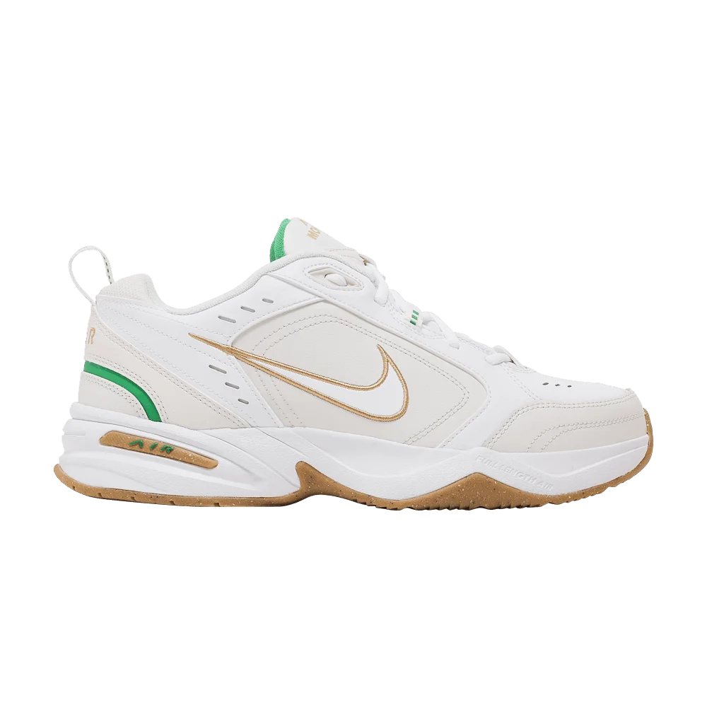 Krossovki-Nike-Air-Monarch-IV-White-Lucky-Green-Gold