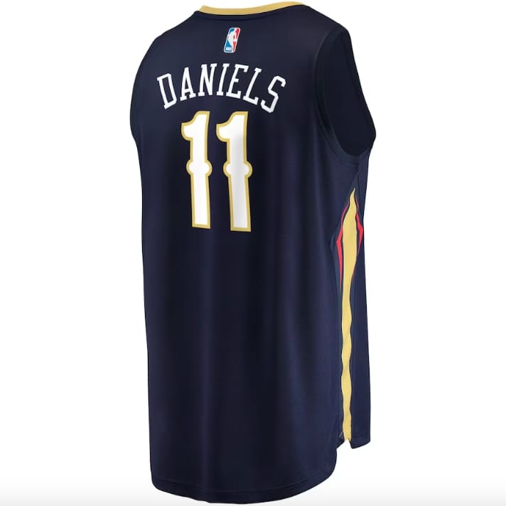 Баскетбольная джерси 2022 NBA Draft First Round Pick New Orleans Pelicans #11 Dyson Daniels Fast Break Icon Navy Jersey