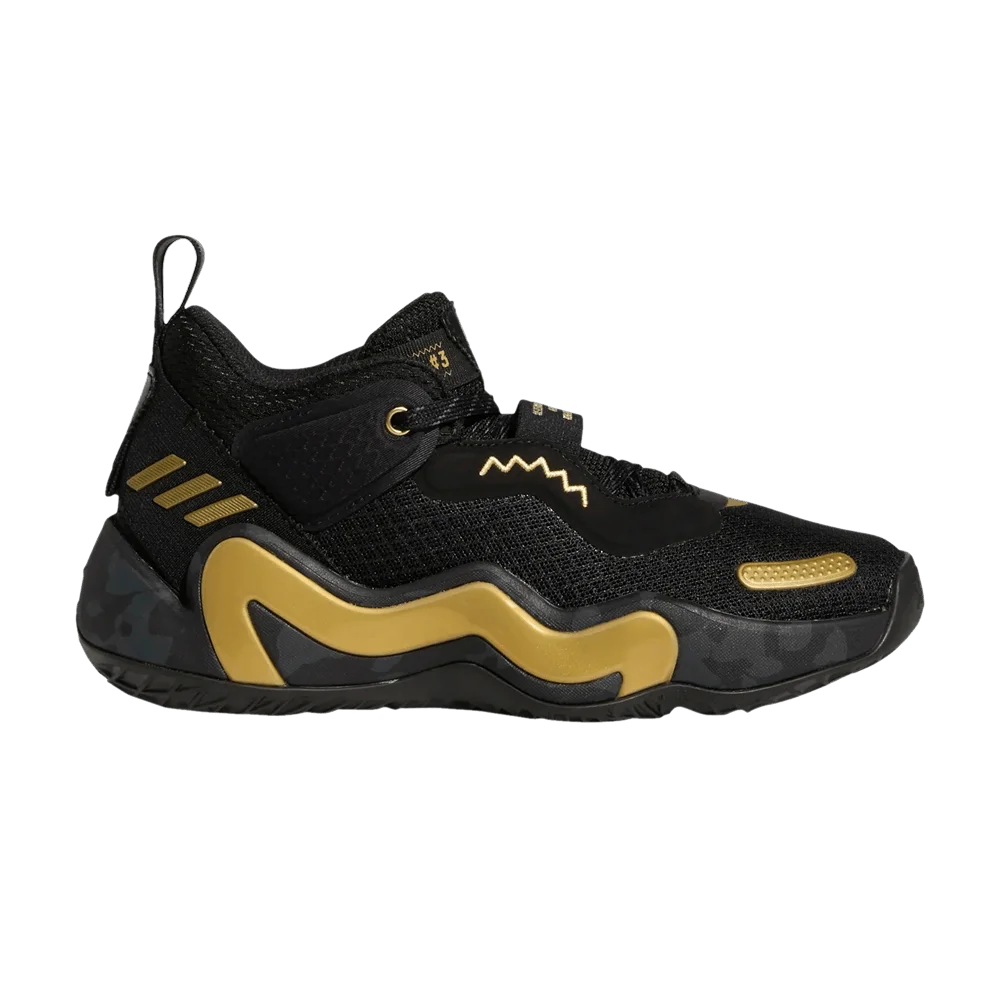 Кроссовки Adidas D.O.N. Issue #3 J 'Black Gold Metallic'