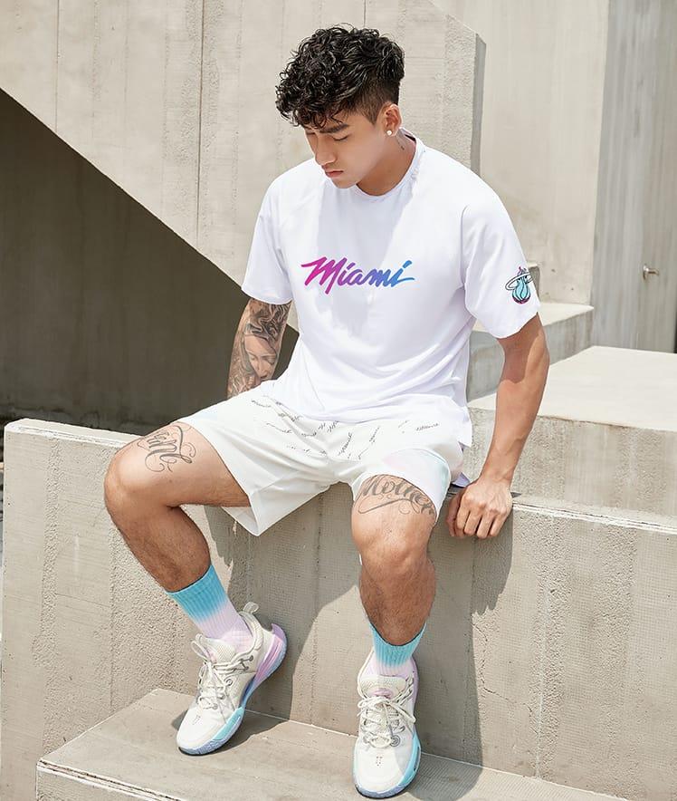 Футболка Ehot Miami Neon Gradient White T-Shirt